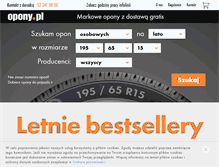 Tablet Screenshot of opony.pl